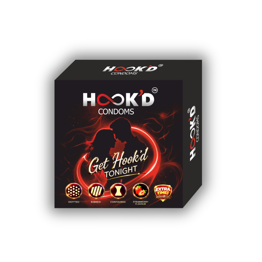 hook'd 10pcs Dcr flavored condoms