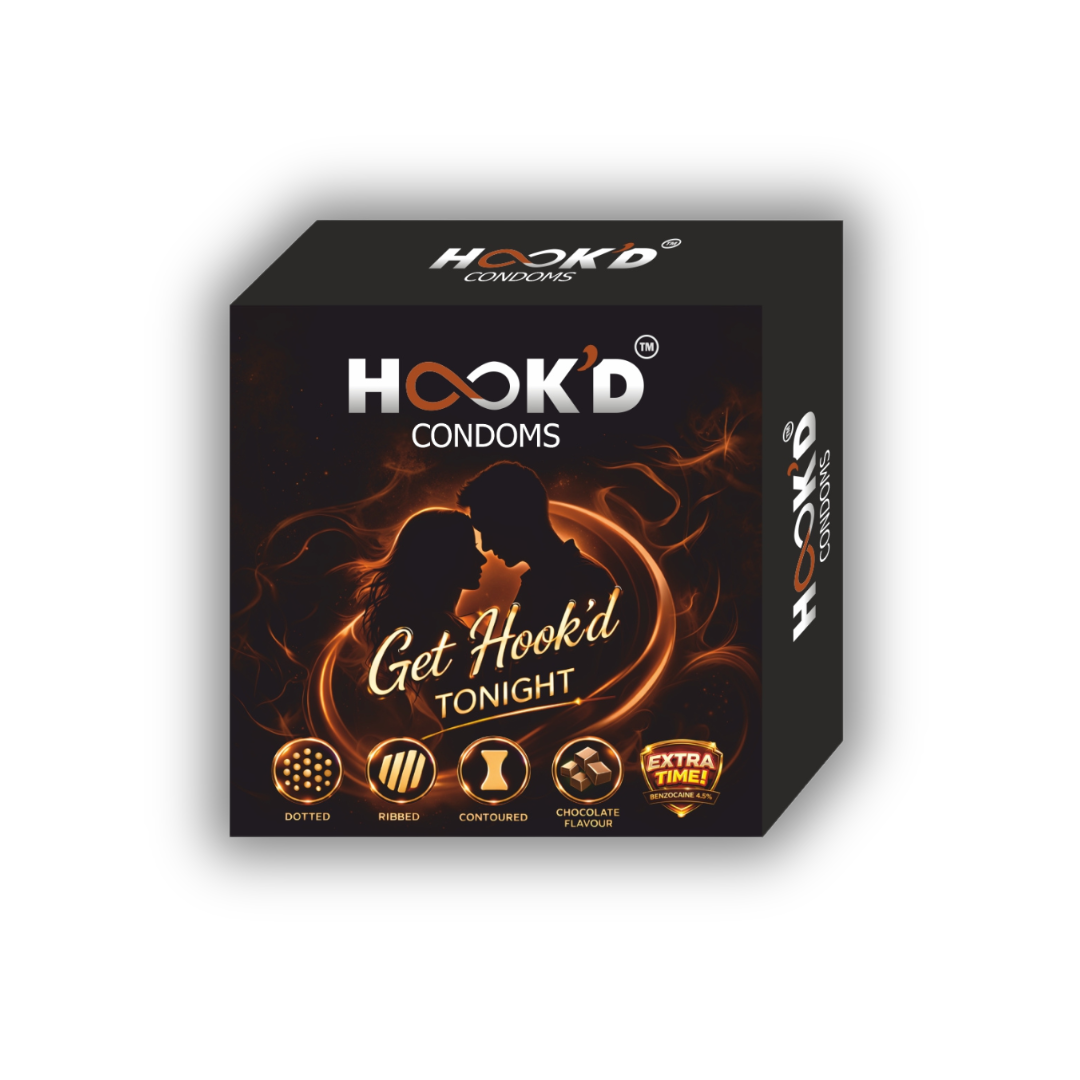 hook'd 10pcs Dcr flavored condoms