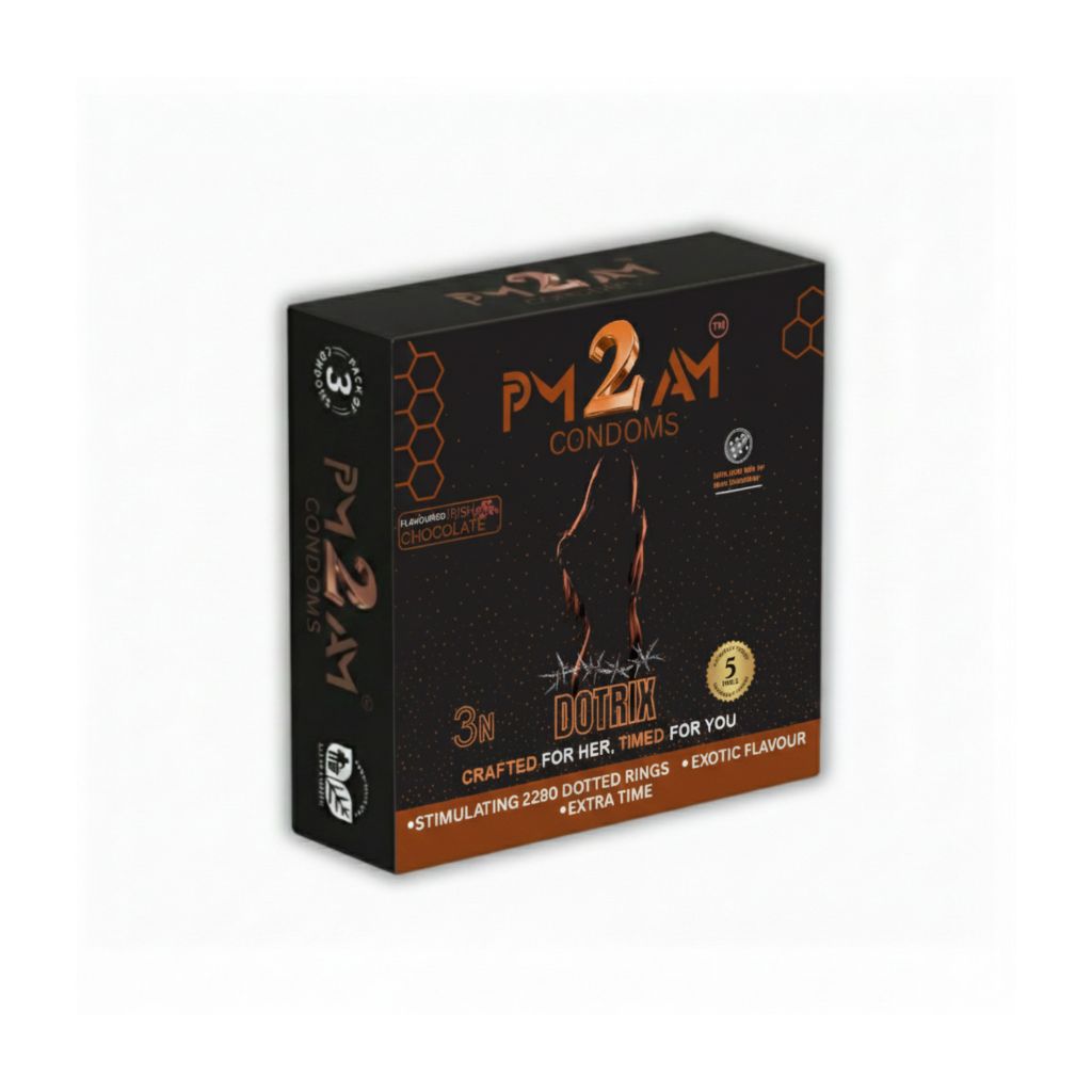 PM 2 AM DOTRIX CHOCOLATE FLAVOURED CONDOMS