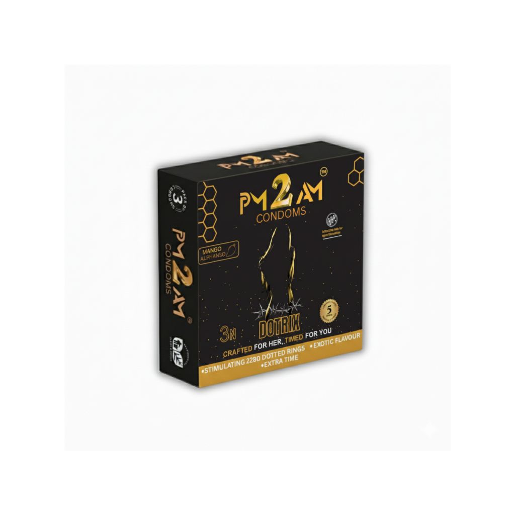 PM 2 AM DOTRIX MANGO FLAVOURED CONDOMS