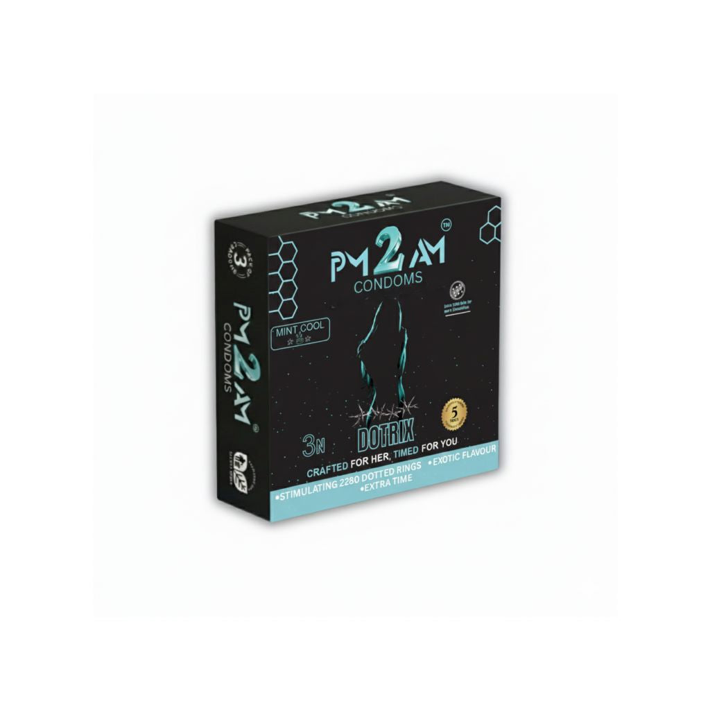 PM 2 AM Dotrix Mint Flavoured Condoms