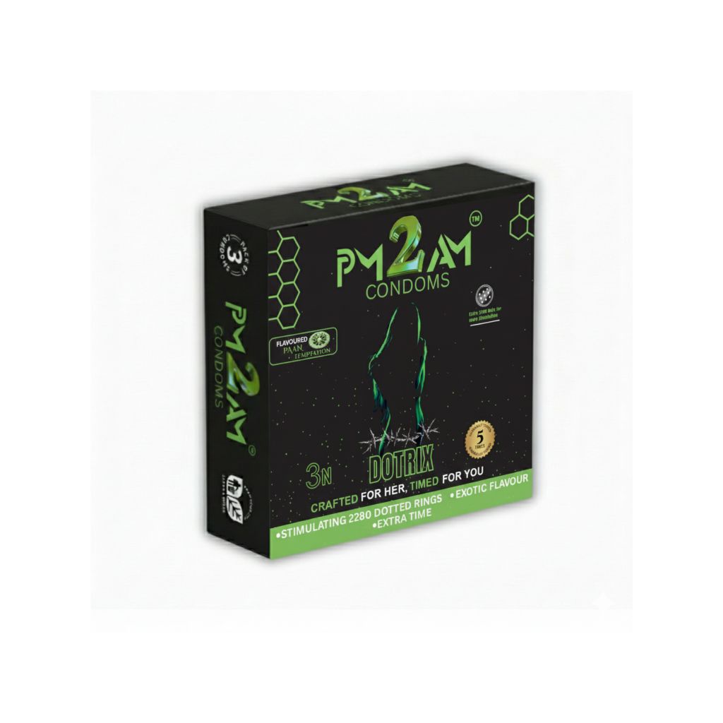 PM 2 AM Dotrix Paan Flavoured Condoms