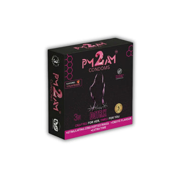PM 2 AM DOTRIX STRAWBERRY FLAVOURED CONDOMS