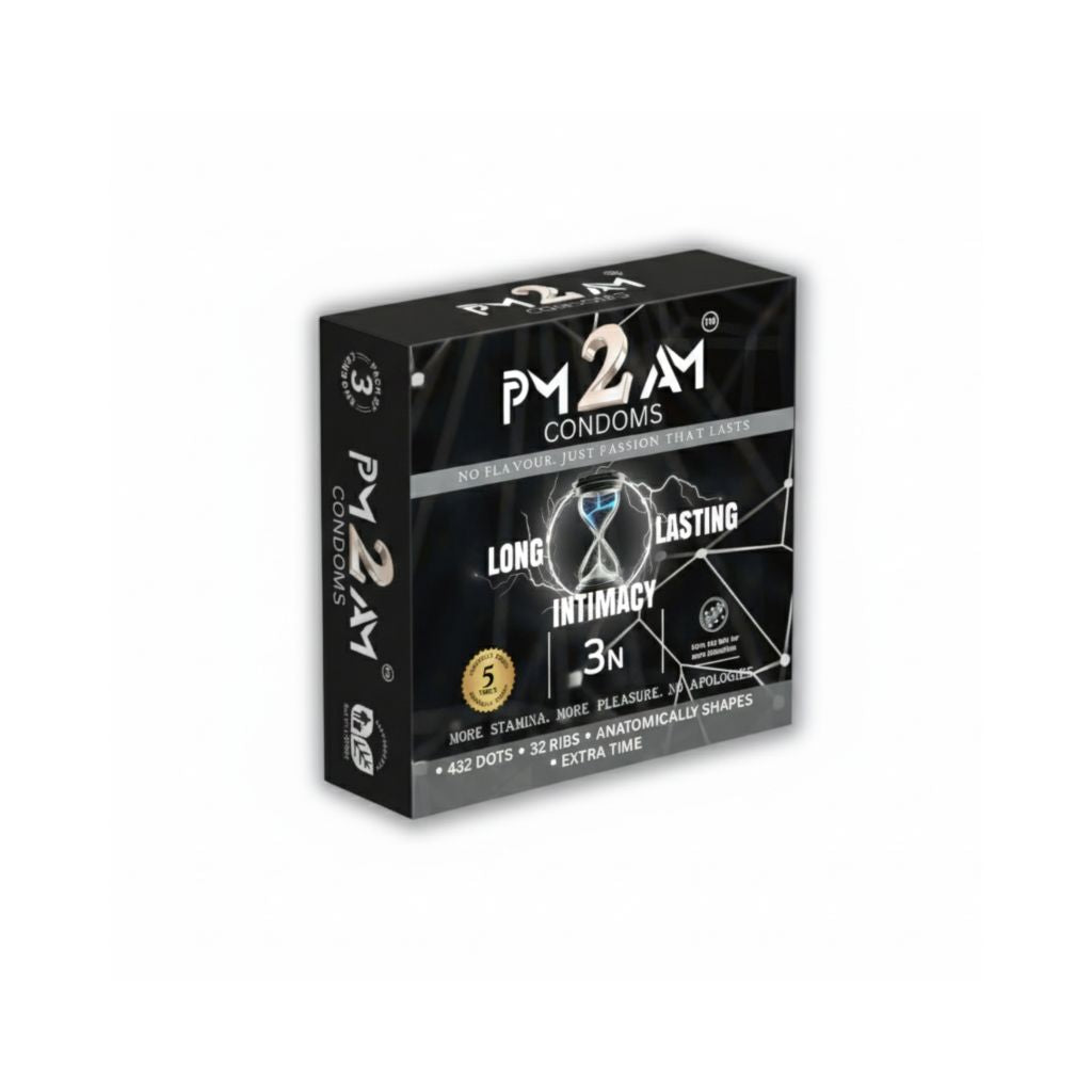 PM 2 AM LONG LASTING INTIMACY NON FLAVOURED CONDOMS