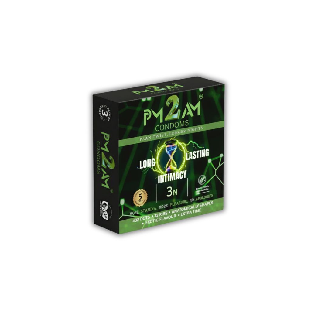 PM 2 AM LONG LASTING INTIMACY PAAN FLAVOURED CONDOMS