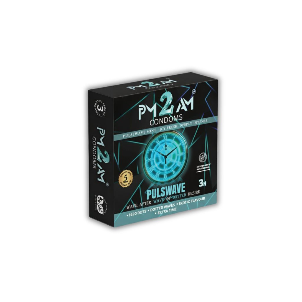 PM 2 AM PULSWAVE MINT FLAVOURED CONDOMS