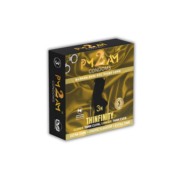 PM 2 AM THINFINITY BANANA FLAVOURED CONDOMS