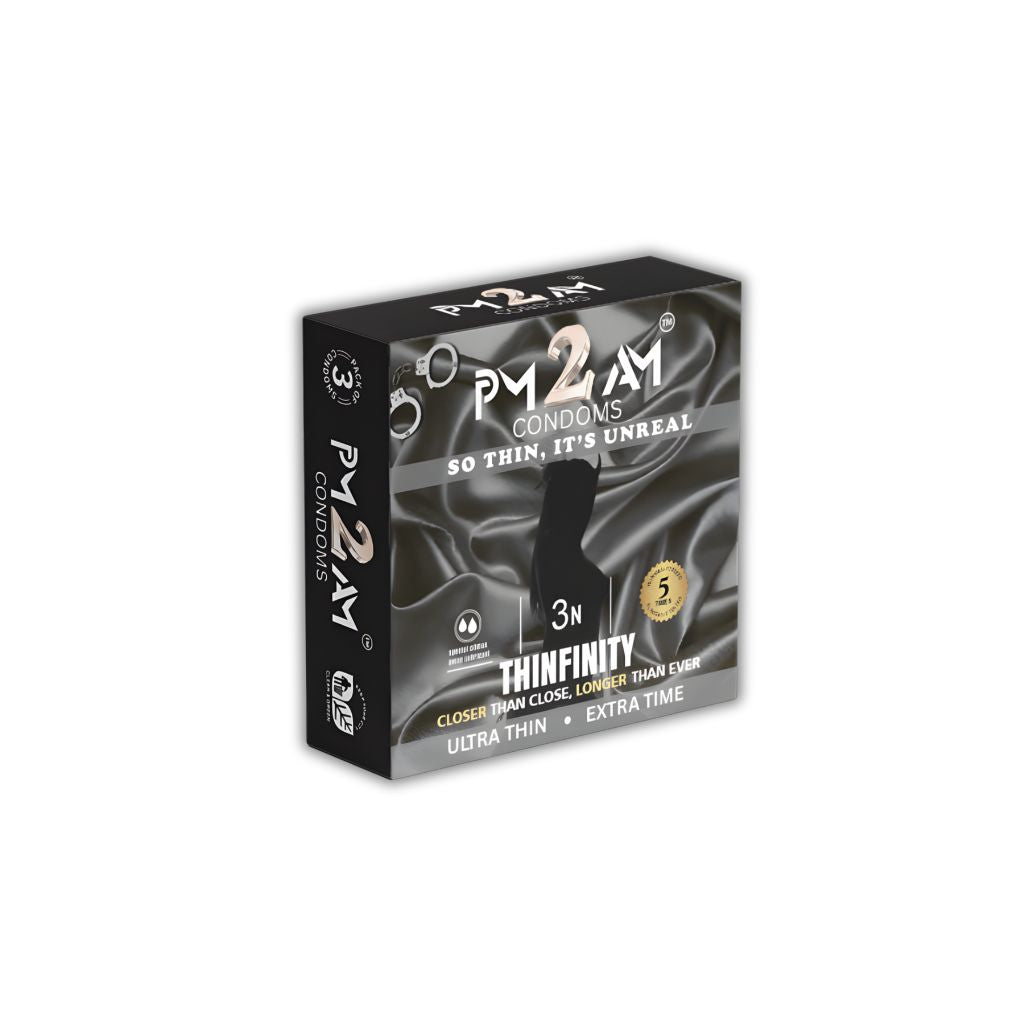 PM 2 AM Thinfinity Non Flavoured Condoms