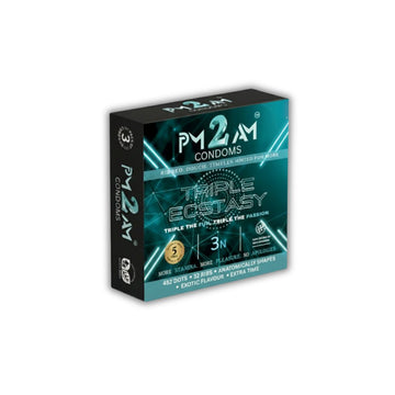 PM 2 AM TRIPLE ECSTASY MINT FLAVOURED CONDOMS
