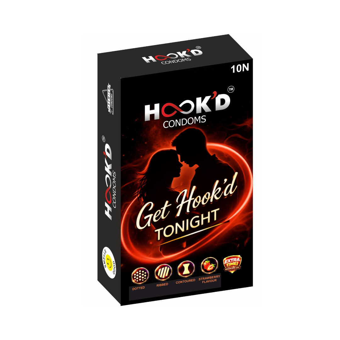 hook'd 10pcs Dcr flavored condoms